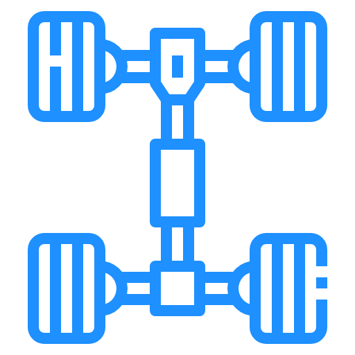 Suspension and steering icon